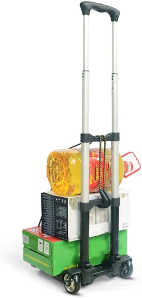 JSEIAJB Aluminum Alloy Trolley Trailer Folding Hand-Carried Shopping a