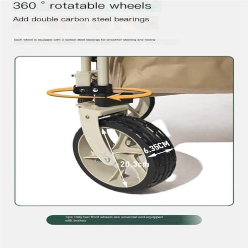 Portable Camping Cart,Beach Trolley Cart Camper Outdoor Portable Folding Cart with 150L Picnic Trailer Four Way Folding Design for Easy Transport and Storage