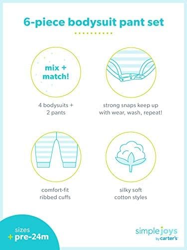 Simple Joys by Carter's baby-girls 6-piece Bodysuits (Short and Long S