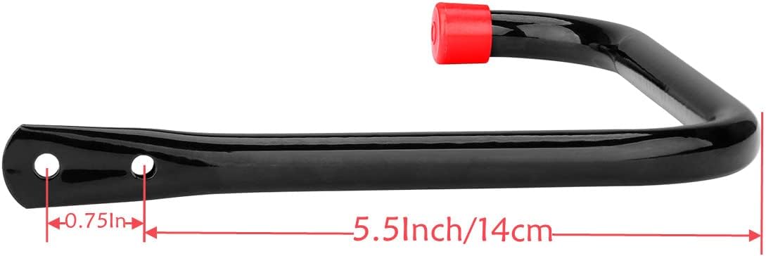 8 Pack Heavy Duty Garage Storage Utility Hooks, 6.7Inch Wall Hangers Ladder Hooks for Garden Tool, Bike, Chair, Hose, Outdoor or Indoor 6.7 x 6.7 x 0.5 inches