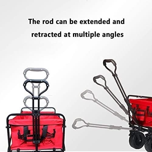 Collapsible Wagon Cart with Wheels Foldable Folding Wagons Carts Silen