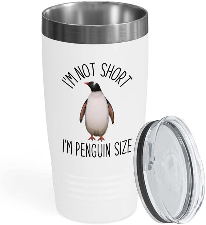 Bird Lover White Edition Viking Tumbler 20oz - Short Penguin Size - Hu