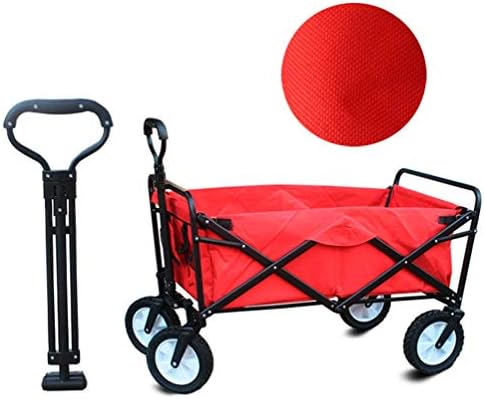 Pull Along cart Folding Wagon Aluminium Capacity 80 kg Portable Garden