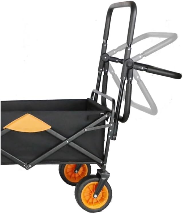 Collapsible Wagon Cart with Wheels Foldable Folding Wagons Carts Silen
