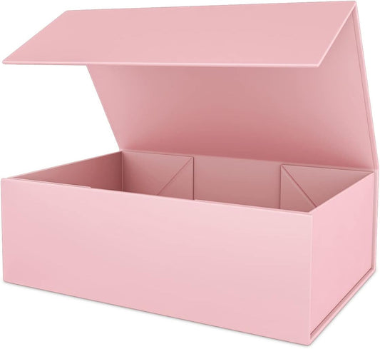 Pink Gift Box 10" x 6" x 3" with Magnetic Closure Lid Gift Boxe for Presents,Bridesmaid Gifts Boxes,Cute Box,Birthday Gift box,Luxury for Gift Packaging, Magnetic Gift Boxe for Wrapping Gifts (Pink)