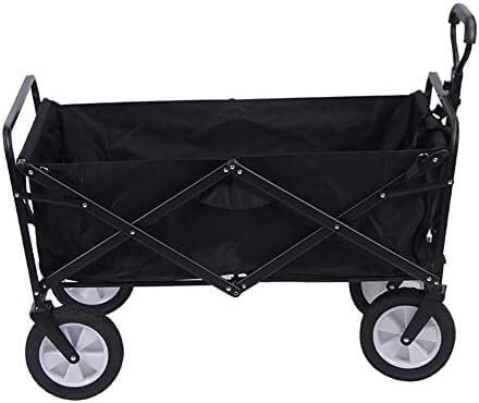 Portable Camping Cart,Portable Folding Beach Camping Wagon with Steel 