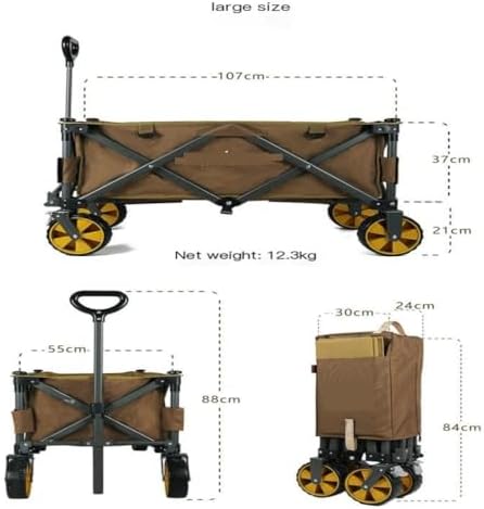 Portable Camping Cart,Portable Beach Trolley Cart for Camping and Fish