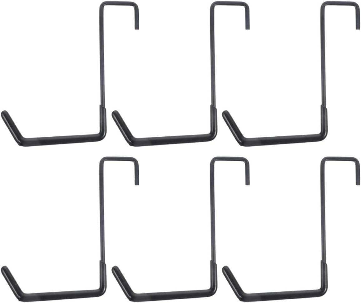 Milisten 6pcs Heavy Duty Wall Storage Hooks for Hanging Yard Tools and