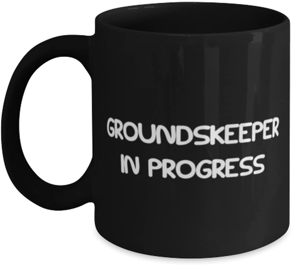 Unique Groundskeeper Gifts, Groundskeeper in Progress, Groundskeeper 11oz 15oz Mug From Coworkers, Lawn care, Landscaping, Gardening, Gift ideas for gardeners, Gift ideas for lawn care workers, Gift