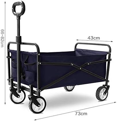 Collapsible Wagon Cart with Wheels Foldable Folding Wagons Carts Silen