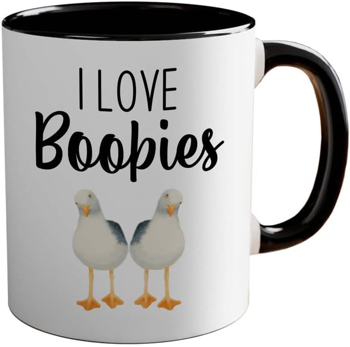 Bird Lover Two Tone Black Edition 11oz - Love Boobies - Hummingbird Ne