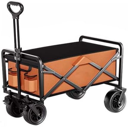 Collapsible Wagon Cart with Wheels Foldable Folding Wagons Carts Silen