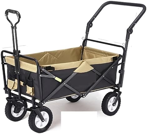 Collapsible Wagon Cart with Wheels Foldable Folding Wagons Carts Silen