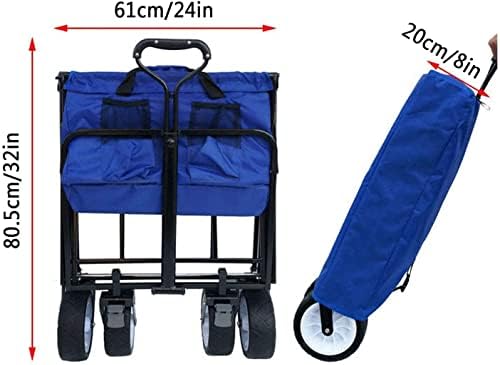 Portable Camping Cart,Beach Trolley Garden Trolley Foldable Trucks Hea