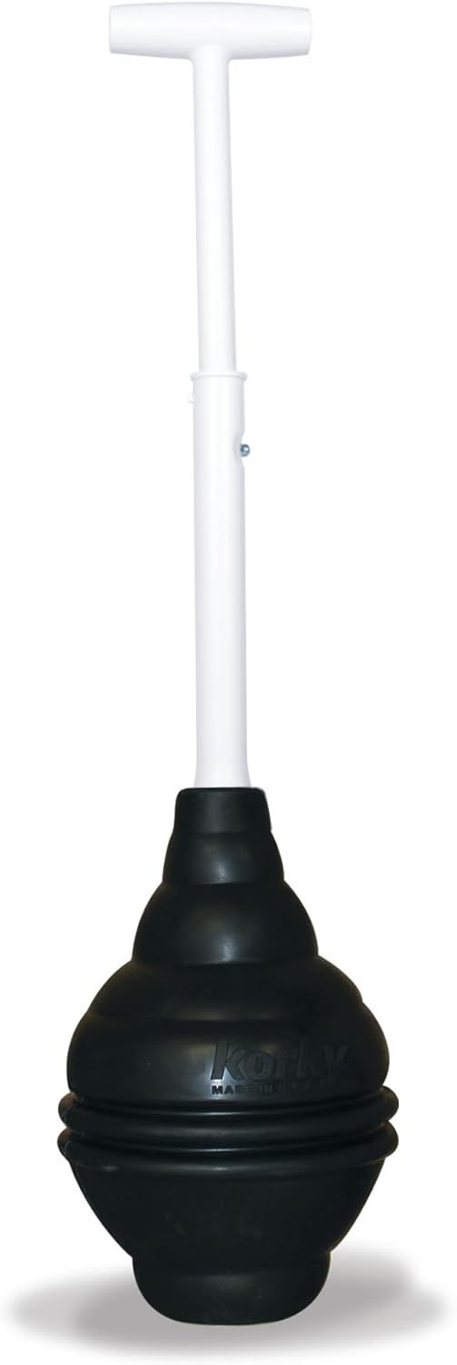 Korky BeehiveMAX Heavy Duty Toilet Plunger - Seals All Bowl Shapes – Powerful Clog Removal