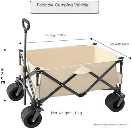 Portable Camping Cart,Outdoor Beach Camping Trolley Cart with Foldable