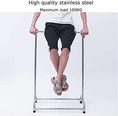 Movable Mop and Broom Holder - Space-Saving Drain Rack nizer for Wet M