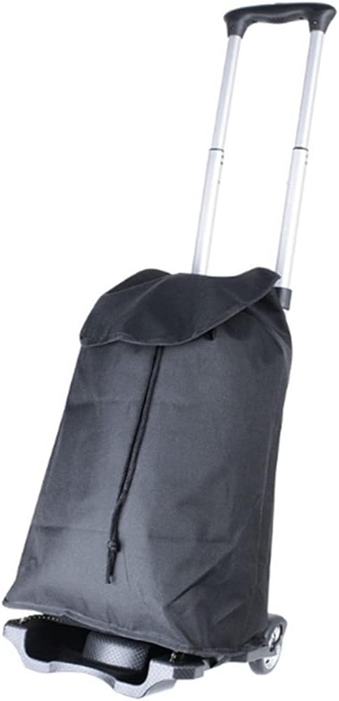 JSEIAJB Aluminum Alloy Trolley Trailer Folding Hand-Carried Shopping a