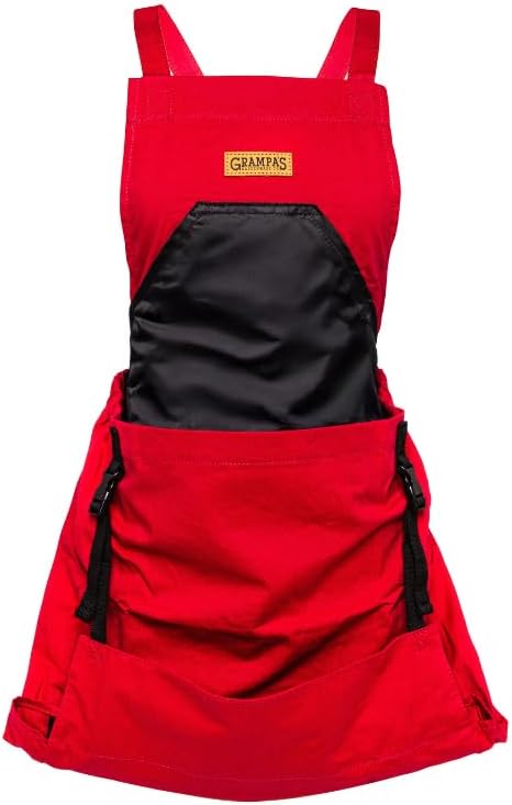 Grampa's Garden Apron - Cross Back Gardening Apron With Pockets For Wo