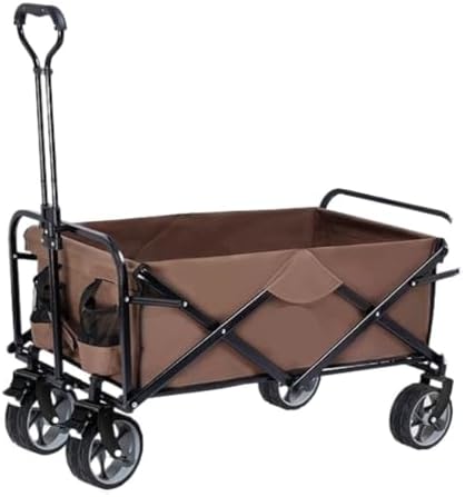 Portable Camping Cart,Outdoor Beach Camping Trolley Cart with Foldable