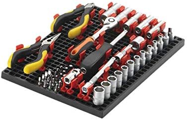 Organizer Genie - One Black Slim Pegboard to organize your Sockets, Wrenches, Pliers, Screwdrivers, Bits and All Other Tools