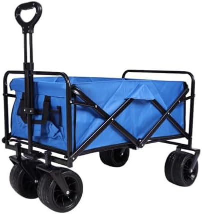 Collapsible Wagon Cart with Wheels Foldable Folding Wagons Carts Silen