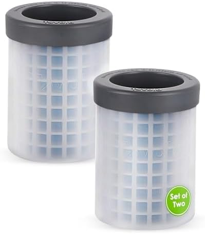 Tovolo Mini Ice Cylinder- Squeeze & Release- Set of 2, 1000422, Gray