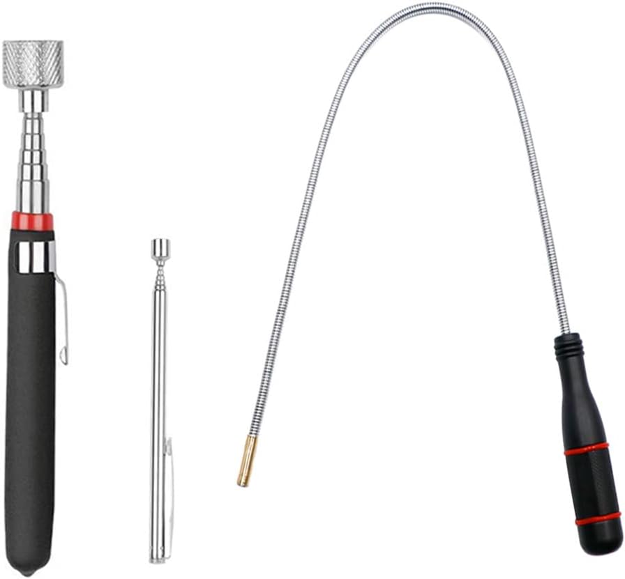 3 Pack Telescoping Magnet Pick-up Tool Set - Retrieving Telescoping Ma