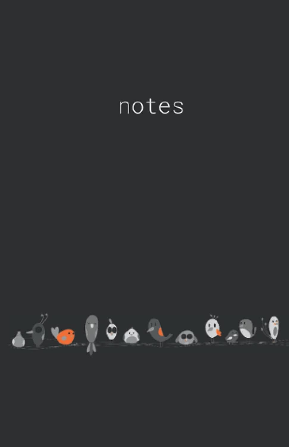 Bird notebook with 100 lined pages and 2021, 2022, 2023 calendars | 5.06 x 7.81in: Journal with bird doodles for bird lovers | Soft Matte Cover