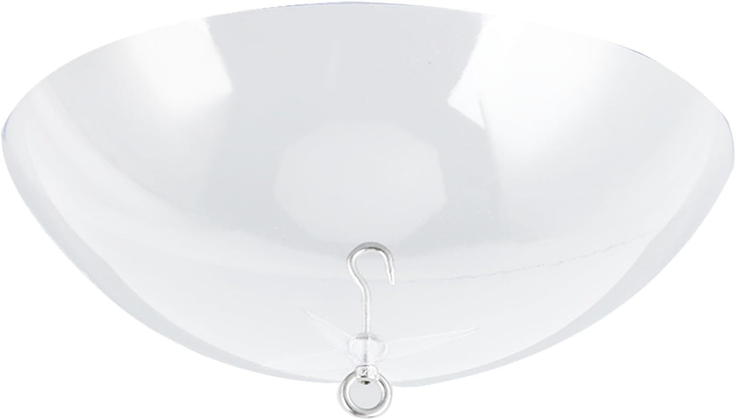 Clear Bird Feeder Protective Dome Cover for Hanging Feeders, Large Dia