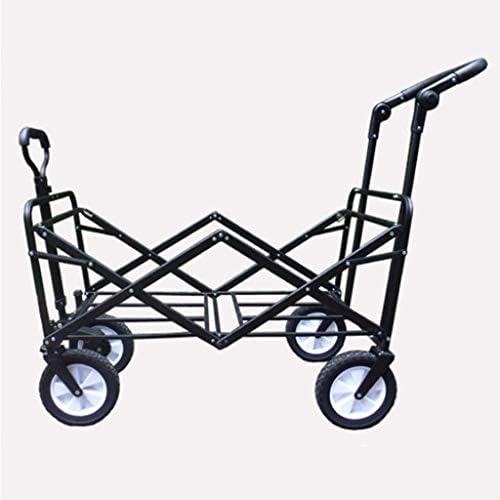 Collapsible Wagon Cart with Wheels Foldable Folding Wagons Carts Silen