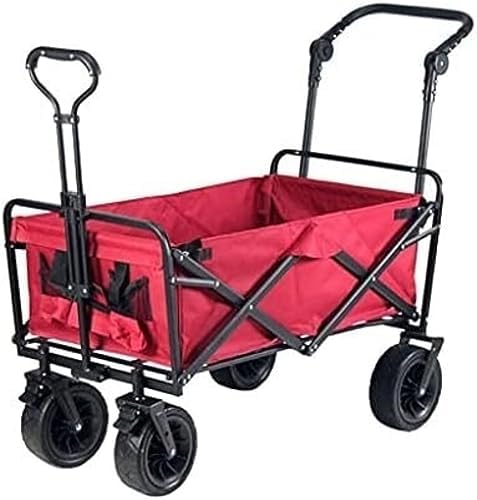 Collapsible Wagon Cart with Wheels Foldable Folding Wagons Carts Silen