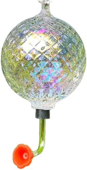 Glass Eye Studio Hummingbird Feeder Diamond Birthstone Collection - June Pearl