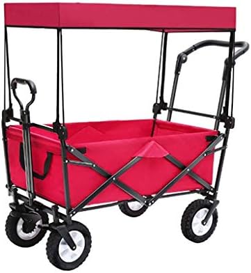 Trolleys, Household Foldigarden Trolley Cart Heavy Duty Wagon with Can