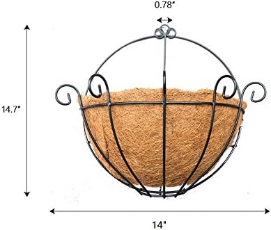 Home-organizer Tech Semicircular Hanging Planter Plants Hanging Basket