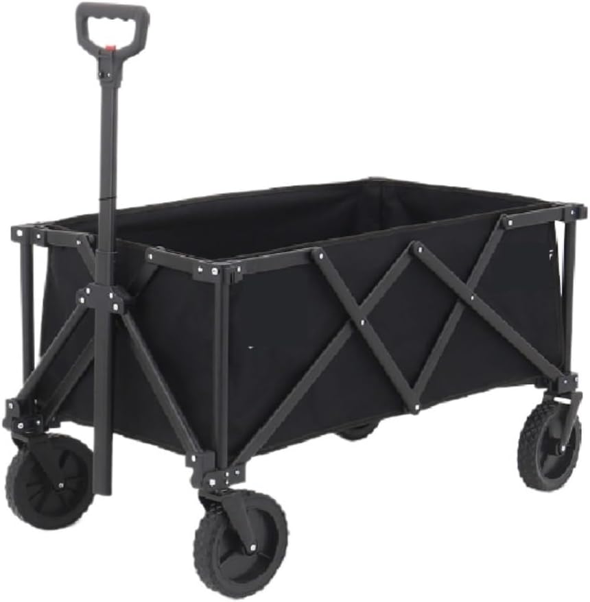 Portable Camping Cart,Folding Beach Cart Portable Mini Trolley for Camping Fishing Outdoor Activities
