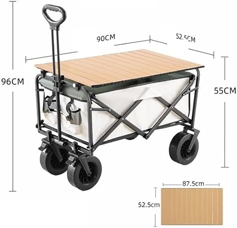 Collapsible Wagon Cart with Wheels Foldable Folding Wagons Carts Silen