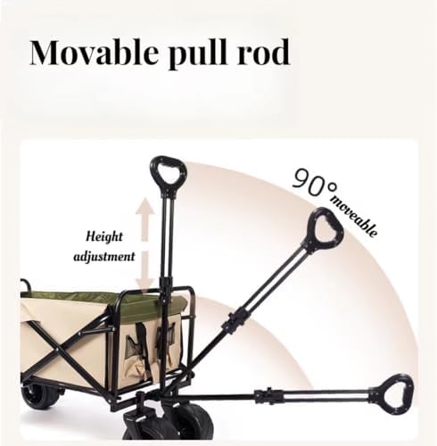 Collapsible Wagon Cart with Wheels Foldable Folding Wagons Carts Silen