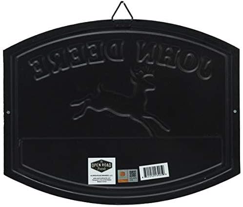 John Deere Quality Farm Equipment Embossed Metal Sign - Vintage John Deere Sign for Garage or Man Cave