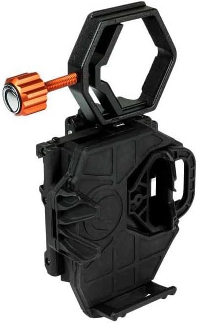 Celestron – NexGO DX – Universal Smartphone Adapter for Telescope, Binoculars & Spotting Scopes – 2-Axis Precision Alignment – Capture Images & Video Through Your Optics – Includes Bluetooth Remote