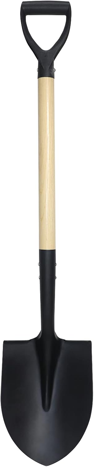 Shovel for Digging,Round Shovel, Garden Tool with D-Handle, 41 Inches 