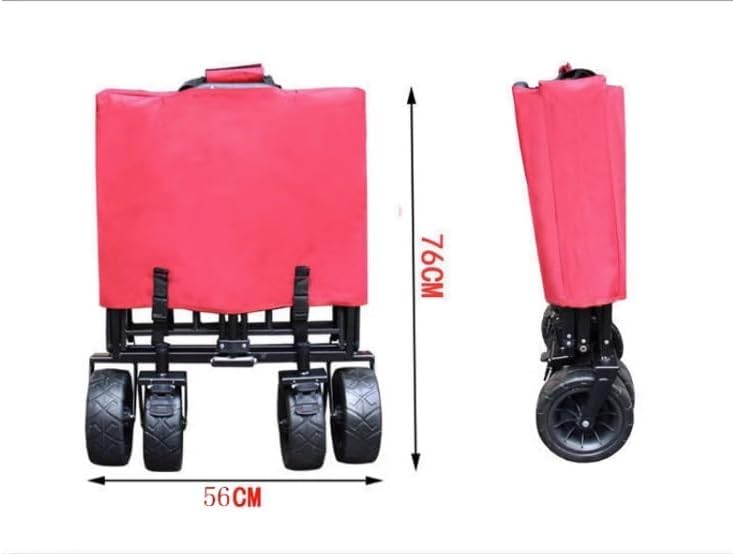Collapsible Wagon Cart with Wheels Foldable Folding Wagons Carts Silen