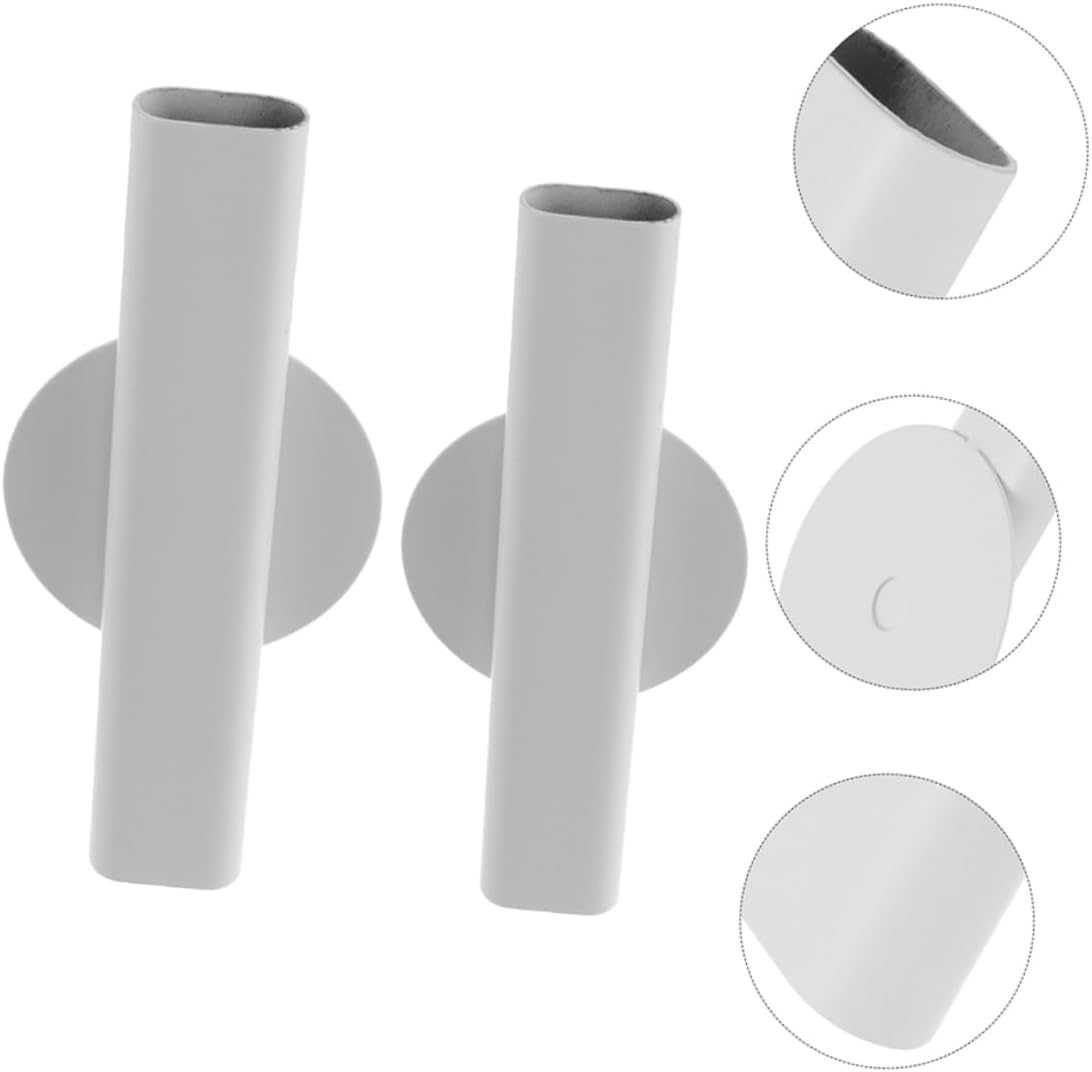 Milisten 2pcs Nordic Wall Flower Tube Decorative Wall Mounted Planter 