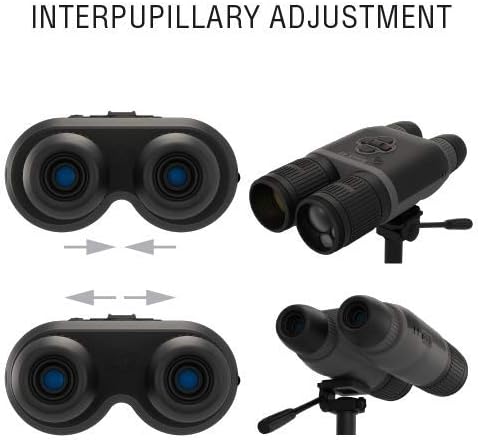 ATN BinoX 4T Thermal Binocular with Laser Range Finder, Full HD Video rec, WiFi, Smooth Zoom and Smartphone Controlling Thru iOS or Android Apps (384x288, 2-8x)