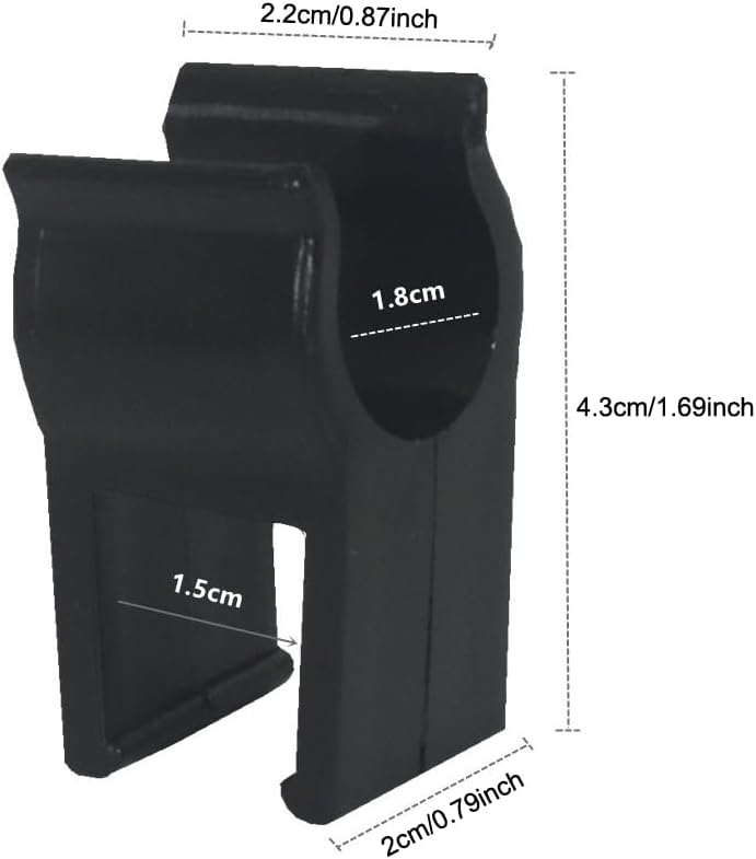 8 Pack Camping Wagon Table Top Attachment Buckle Snap-on Mount Pole Cl