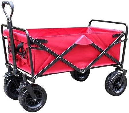 Collapsible Wagon Cart with Wheels Foldable Folding Wagons Carts Silen