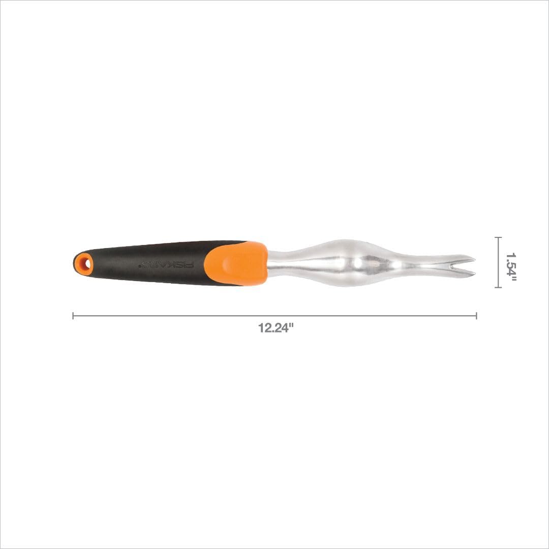 Fiskars Ergo Weeder Tool for Weeding, Heavy Duty Gardening Hand Tool w