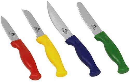 Chicago Cutlery 4-Piece Colored Paring Knife Set