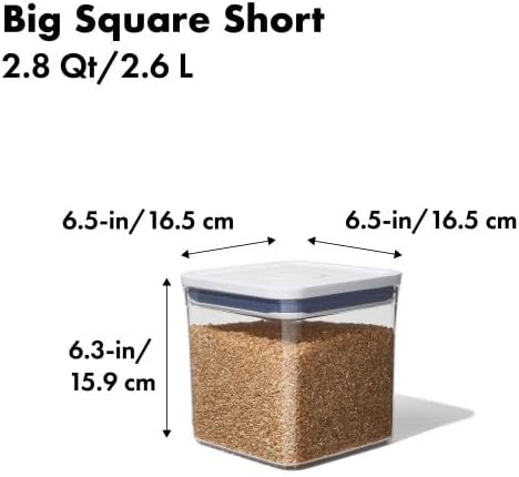 OXO Good Grips POP Container - Airtight Food Storage - Big Square Shor