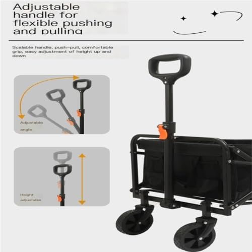 Portable Camping Cart,Outdoor Folding Beach Camping Cart with BBQ Outing and Fishing Features